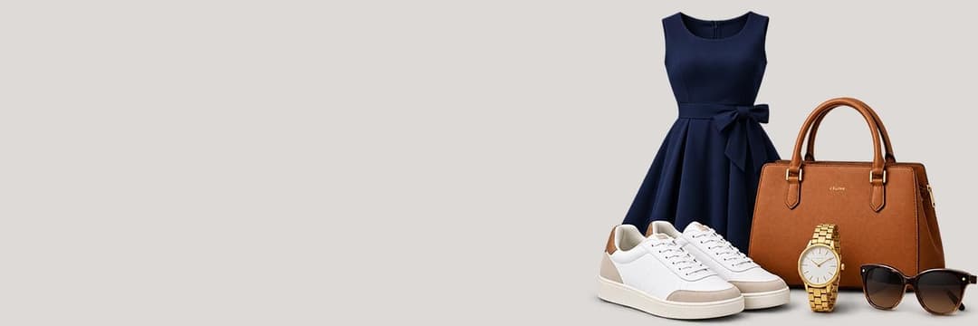 Une sélection de vêtements, chaussures et accessoires de mode