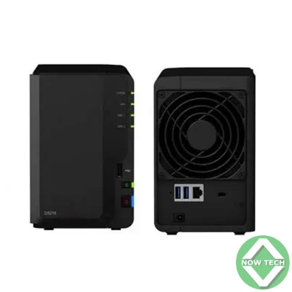NAS Synology DS218 2 Baies vides 2.0GHz processeur quadricœur, 4 Go de RAM DDR4 en vente