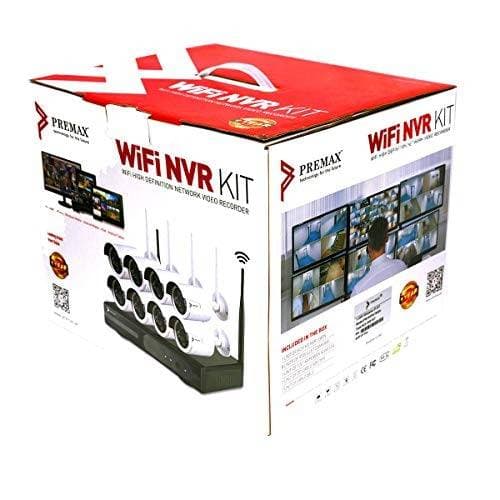 kit de 8 cameras wifi premax +nvr 2mp sans disque dur en vente au Cameroun.