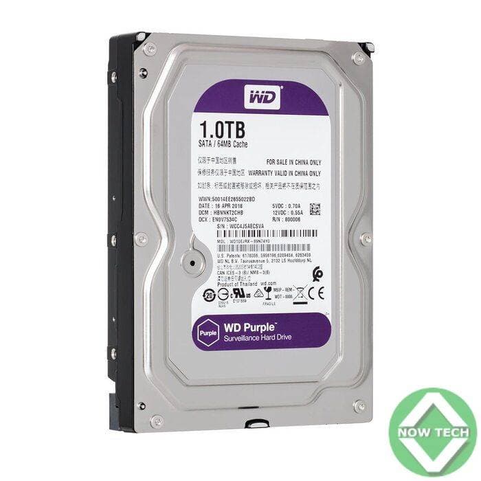 Disque Dur WD 1To HDD 3.5 Purple Surveillance1TB Werstern Digital en vente