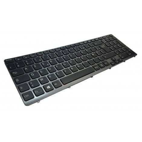 Clavier laptop français AZERTY PC PORTABLE SONY SVE15 noir avec contour – en vente au Cameroun