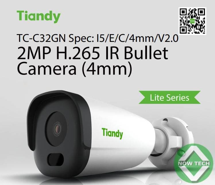 Camera IP TIANDY 2MP BULLET POE avec Micro TC-C32Gn bon prix en vente au Cameroun