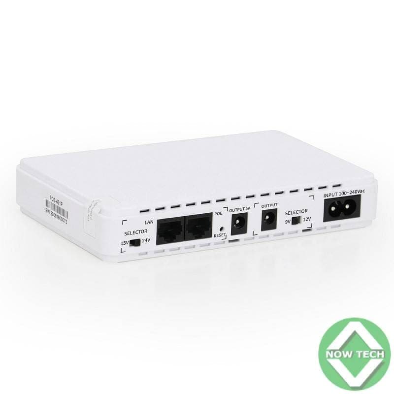 Powerbank mini dc ups POE 15V 24V 18W