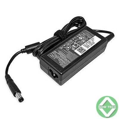 Chargeur laptop DELL gros bout avec câble d'alimentation bon prix.