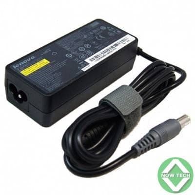 Chargeur laptop LENOVO bout standard avec câble d'alimentation bon prix.