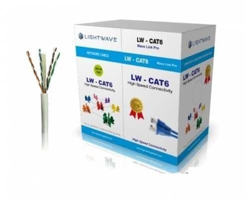 Cable reseau LightWave FTP Cat 6 blindé 305 m Gris – en vente au Cameroun.