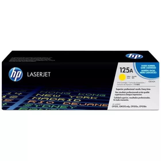Cartouche Toner jaune HP 125A (CB542A) d'origine bon prix en vente au Cameroun