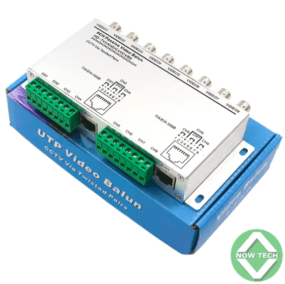 Vidéo balun passif longue distance UTP 8 canaux TV-8108HD