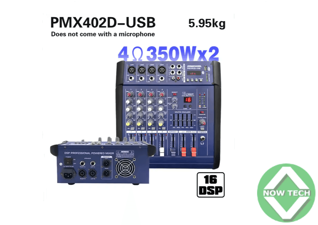 Table de mixage audio professionnelle PMX402D 4 canaux bon prix en vente