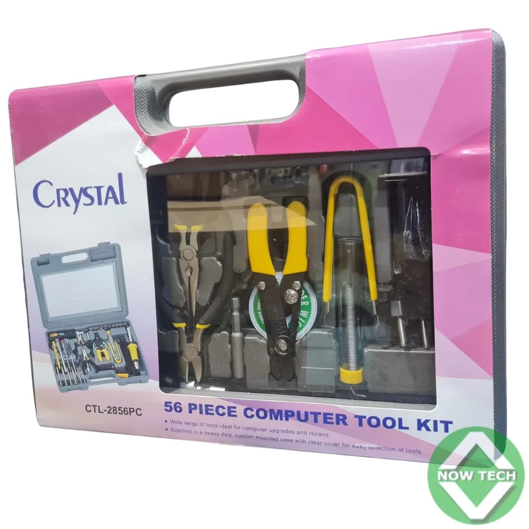 Trousse de maintenance informatique, CRYSTAL 56 pieces CTL-2856PC en vente