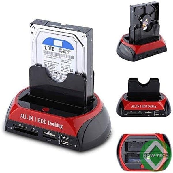 Docking HDD All in One pour Disque dur Laptop 2.5 et Desktop 3.5 SATA + Lecteur bon prix en vente au cameroun