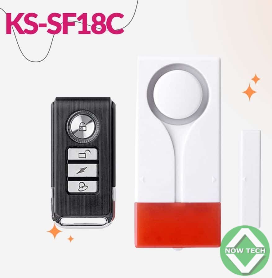 Alarme magnétique Sans fil KS-SF18R avec capteur pour porte bon prix en vente