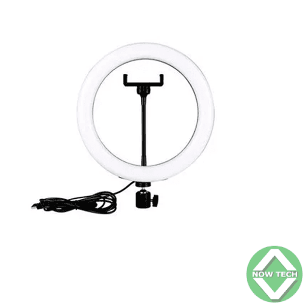 ring light selfie 10" avec support pour téléphone, éclairage LED
