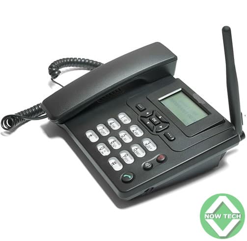 Téléphone fixe GSM ETS-3125I, 1sim, avec batterie