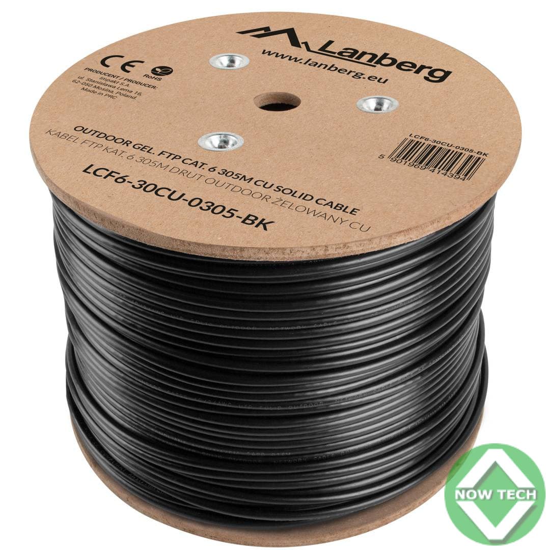Tourel CABLE RESEAU AXD SFTP CAT6 outdoor 305M 4*2*0.57mm 30% CCA