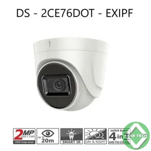 Camera AHD Hikvision DC-2CE76DOT-EXIPF 2mp dome en vente
