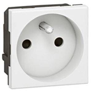 prise electrique 2 modules 2P+T